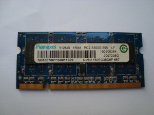 Памет за лаптоп DDR2 512MB PC2-5300S Ramaxel